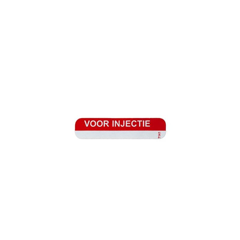 Sticker voor injectie roodWaren8717159040017