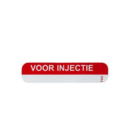 Sticker voor injectie roodWaren8717159040017