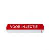 Sticker voor injectie roodWaren8717159040017