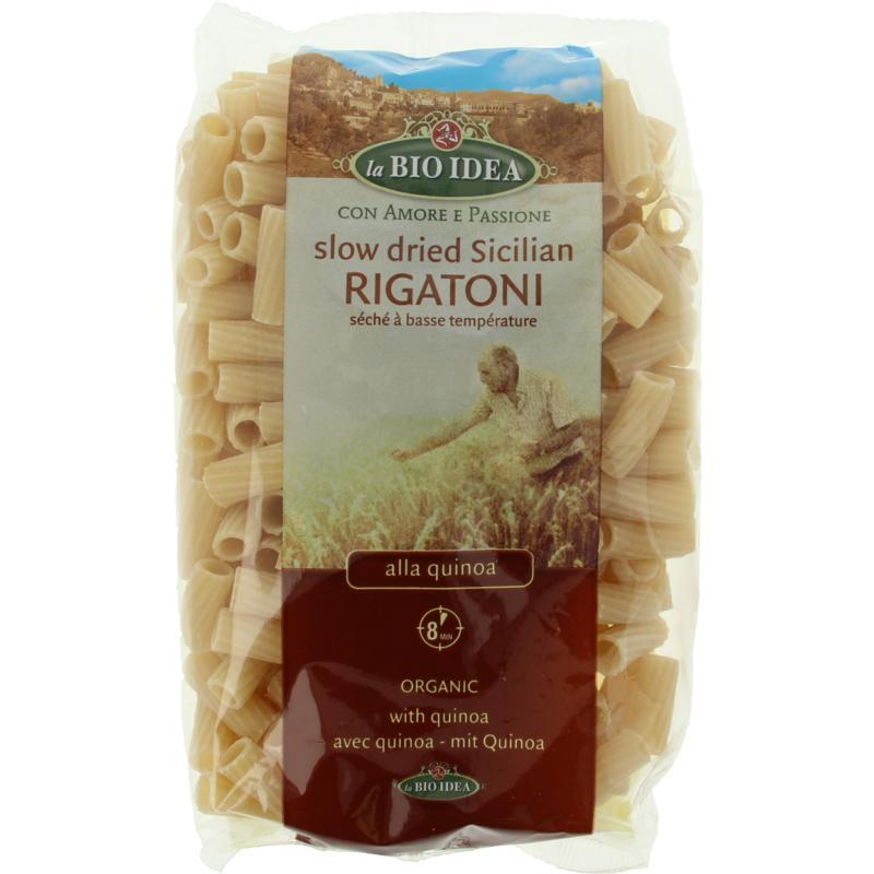 Quinoa rigatoni pasta bioVoeding8015602000527