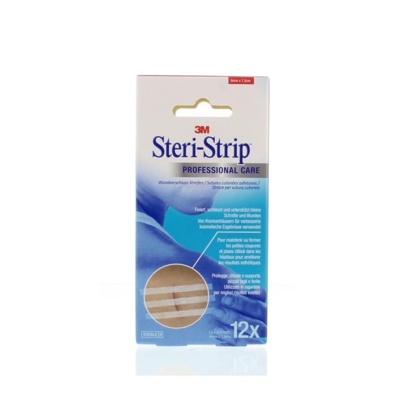 Steristrips 6 x 75mm 12x2 strips velPleisters4054596256668