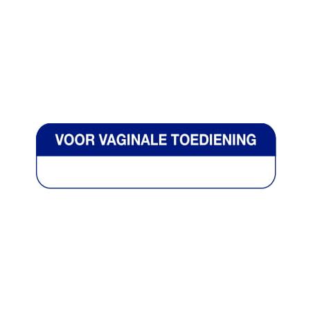 Strooketiket voor vaginale toediening 44x11mmWaren8717272006457