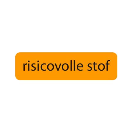 Strooketiket risicovolle stof 44 x 11mmWaren8717272009441