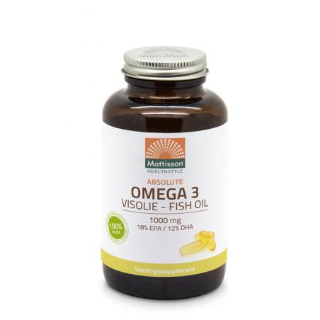 Omega 3 visolie 18 EPA 12 DHA 1000mgVetzuren8717677960606