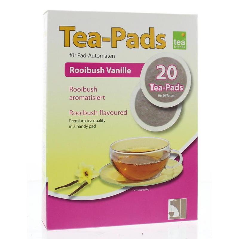 Rooibos vanille tea-pads bioKoffie/thee4030716045039