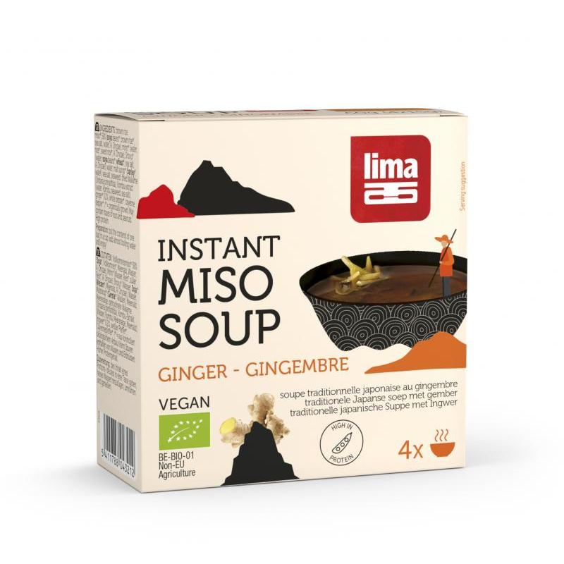 Instant miso soep gember 4 x 15 gram bioVoeding5411788043212