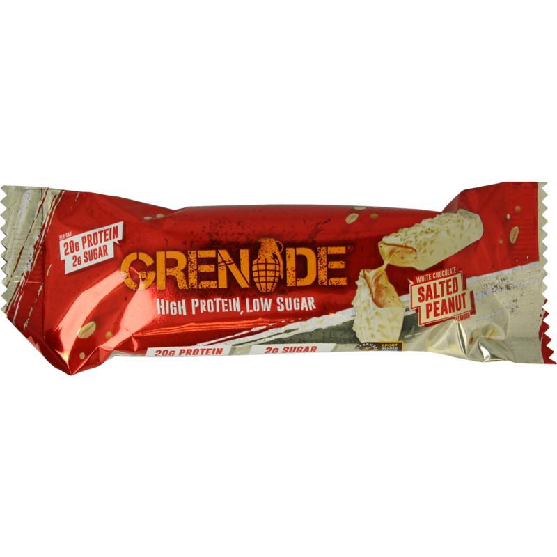 High protein bar white chocolate salted peanutVoeding5060221205269