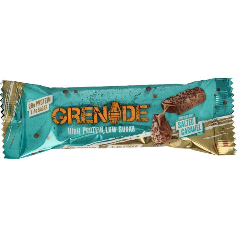 High protein bar chocolate chip salted caramelVoeding5060221206860