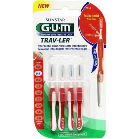 Trav-ler rager 0.8mm (rood)Mondhygiëne070942303460