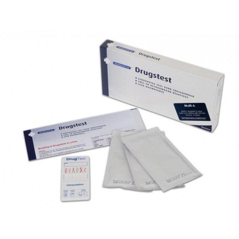 Multidrugtest 6 urineInstrumenten/zelftest8718053783185