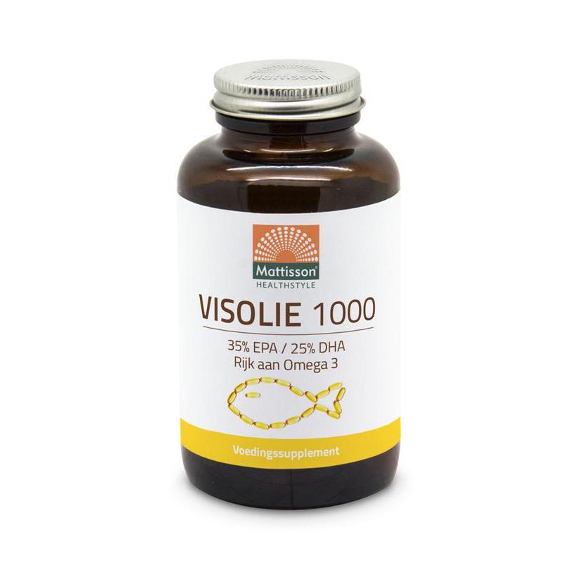 Omega 3 visolie 35 EPA 25 DHA 1000mgVetzuren8717677962358