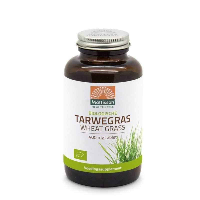 Bio tarwegras wheatgrass tabletten raw 400mg bioOverig gezondheidsproducten8717677962396