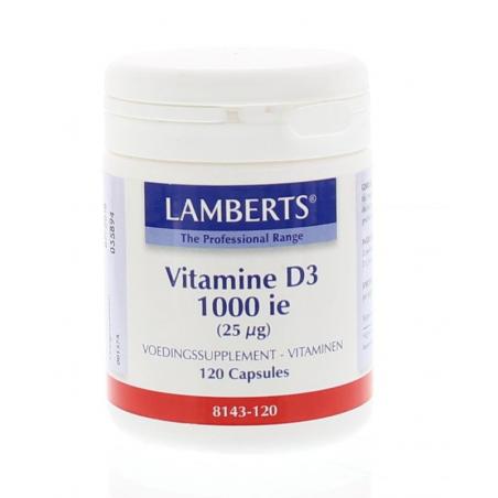 Vitamine D3 1000IE/25mcgVitamine enkel5055148409708