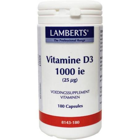 Vitamine D3 1000IE/25mcgVitamine enkel5055148409722