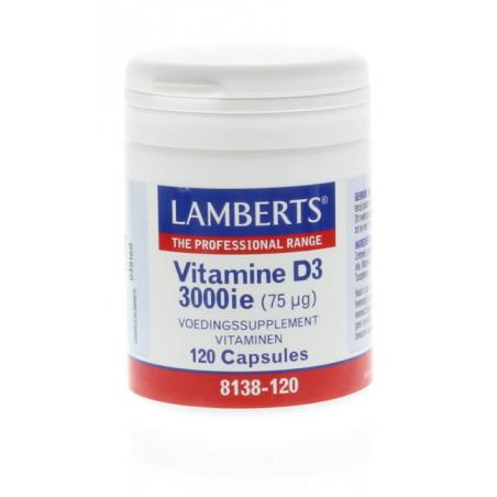 Vitamine D3 3000IE/75mcgVitamine enkel5055148411183