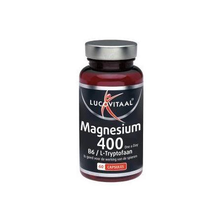 Magnesium 400 met B6 en L-tryptofaanOverig vitaminen/mineralen8713713038902