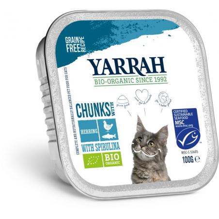 Biologisch kattenvoer chunks met visKat8714265090127