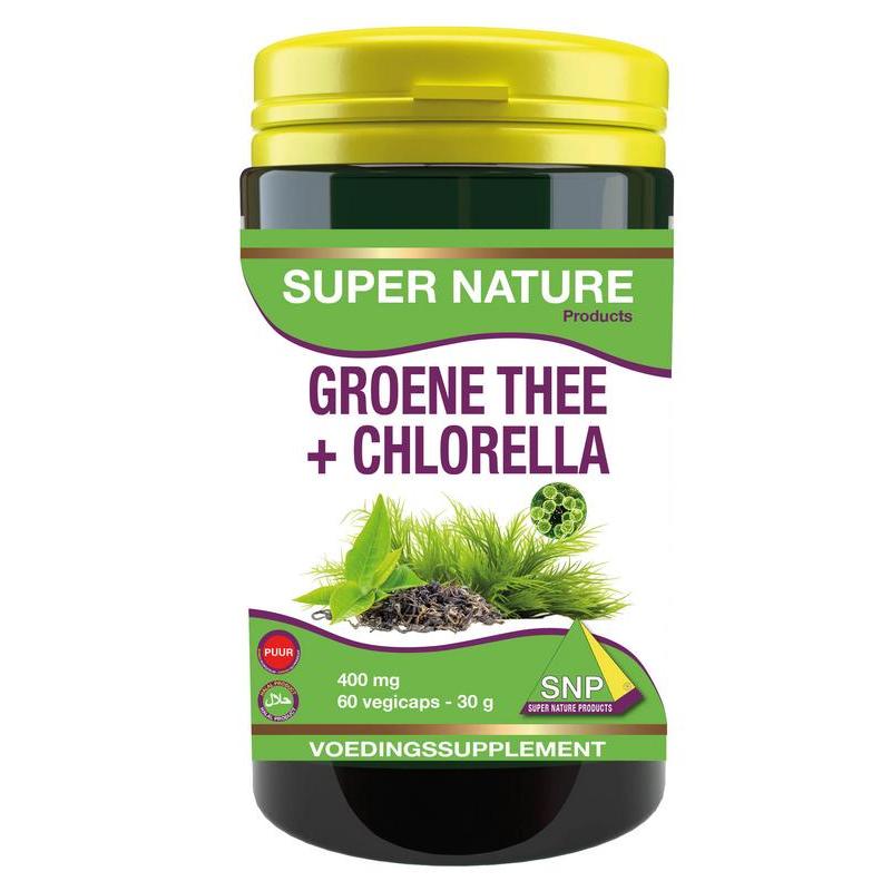 Groene thee chlorella 400 mg puurOverig gezondheidsproducten8718591421440