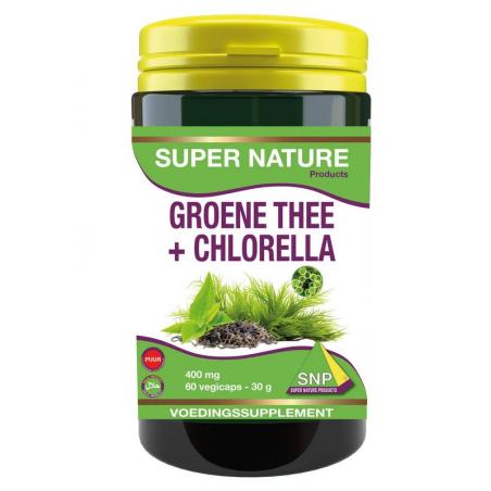 Groene thee chlorella 400 mg puurOverig gezondheidsproducten8718591421440