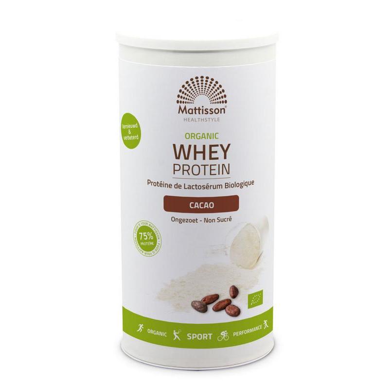 Wei whey proteine cacao 75% bioOverig gezondheidsproducten8717677964338