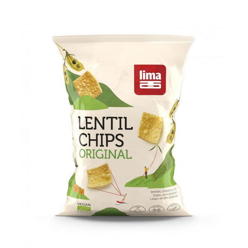 Lentil linzen chips original bioVoeding5411788047043