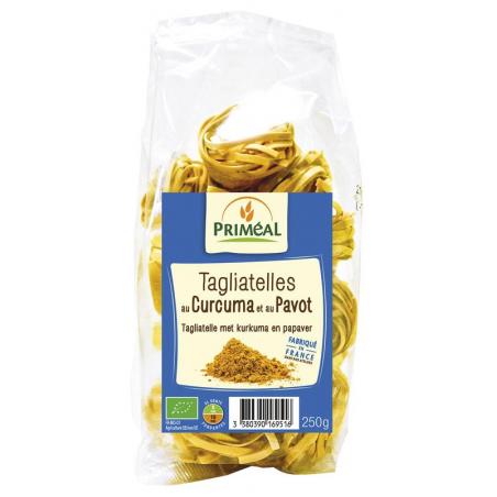 Tagliatelle kurkuma papaver bioVoeding3380390169516