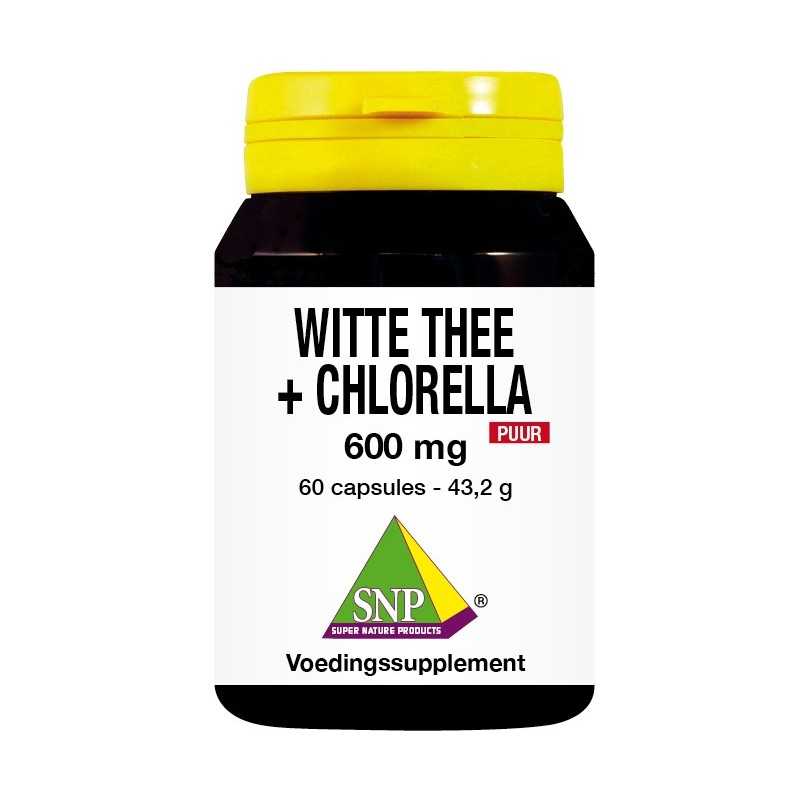 Witte thee + chlorella 600mg puurOverig gezondheidsproducten8718591422713