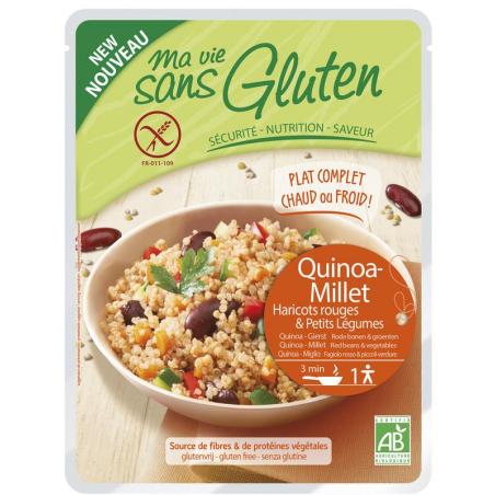 Quinoa gierst rode bonen & groente glutenvrij bioVoeding3380380076244