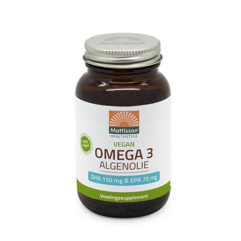 Vegan omega 3 algenolie DHA 150mg EPA 75mgVetzuren8717677965298