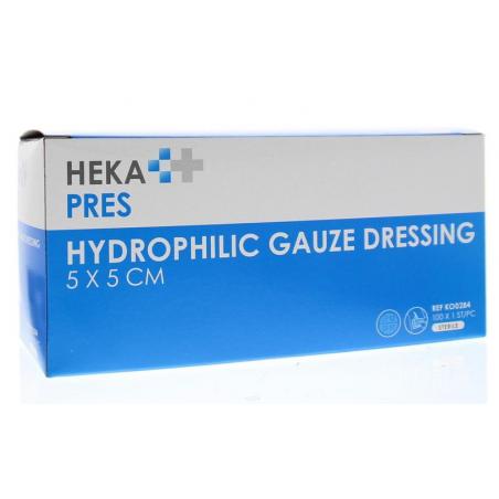 Hydrofiel gaaskompres 5 x 5 sterielVerbandmiddelen8715886006085