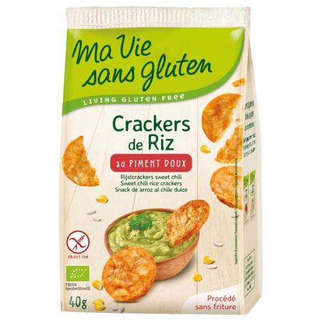 Rijstcrackers sweet chili glutenvrij bioVoeding3380380077975