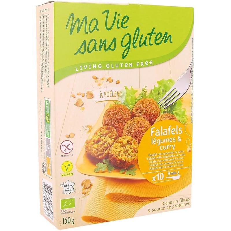 Falafel met groente & curry glutenvrij bioVoeding3380380077937