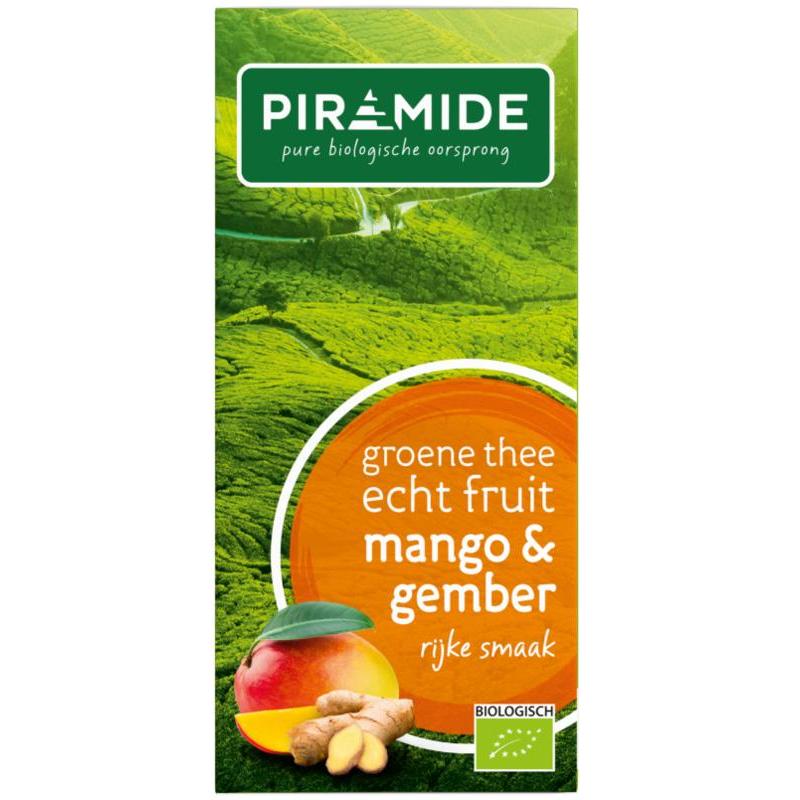 Groene thee mango en gember bioKoffie/thee8711812420024