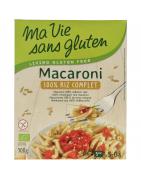 Macaroni van volkoren rijst glutenvrij bioVoeding3380380096341