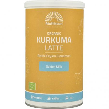 Latte kurkuma goldenmilk reishi Ceylon kaneel bioKoffie/thee8717677967162