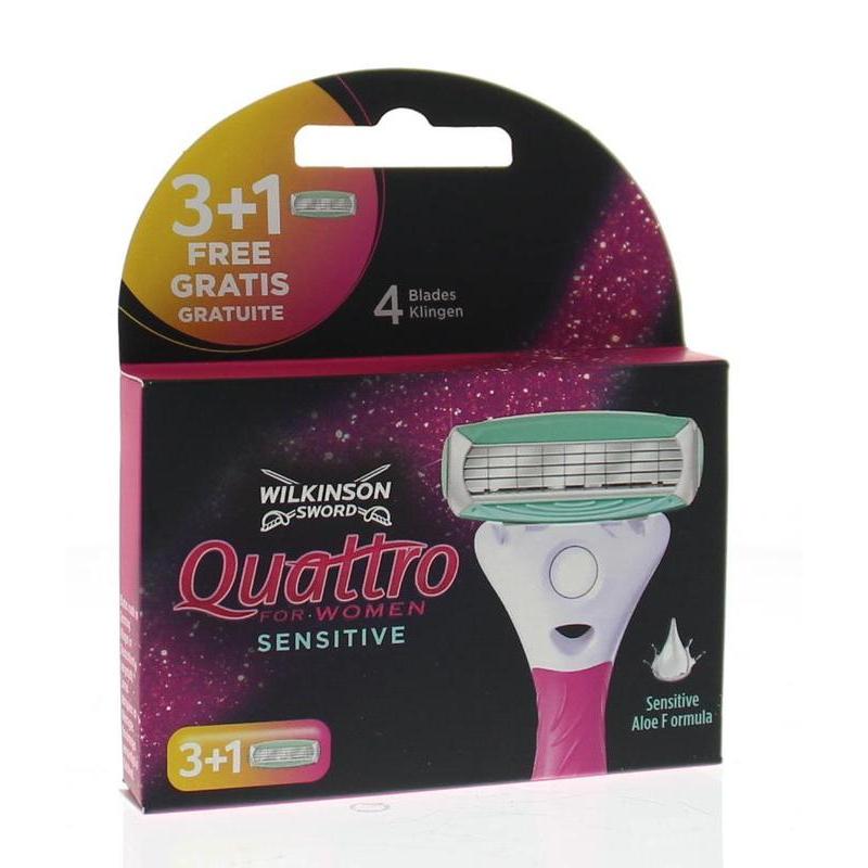 Quattro woman sensitive mesjes 3 + 1Scheerinstrumenten4027800794201