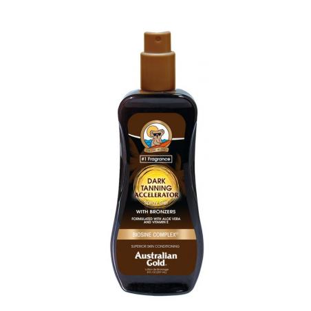 Dark tanning accelerator spray gel met bronzerIn de zon054402250440