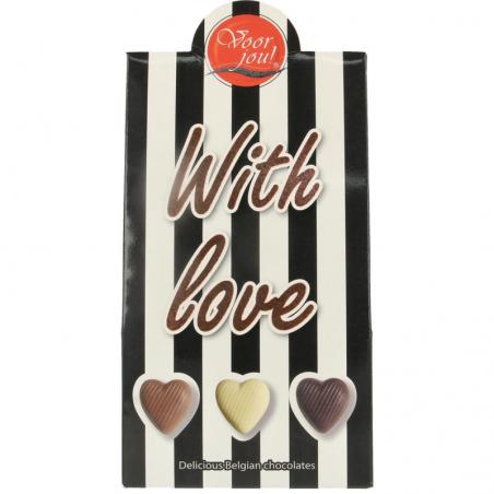 Cadeau doos black & white with loveSnoepgoed8717624833182