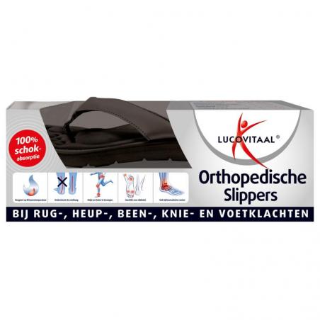 Orthopedische slippers maat 37-38 zwartOverig handen/voeten/benen8713713062525