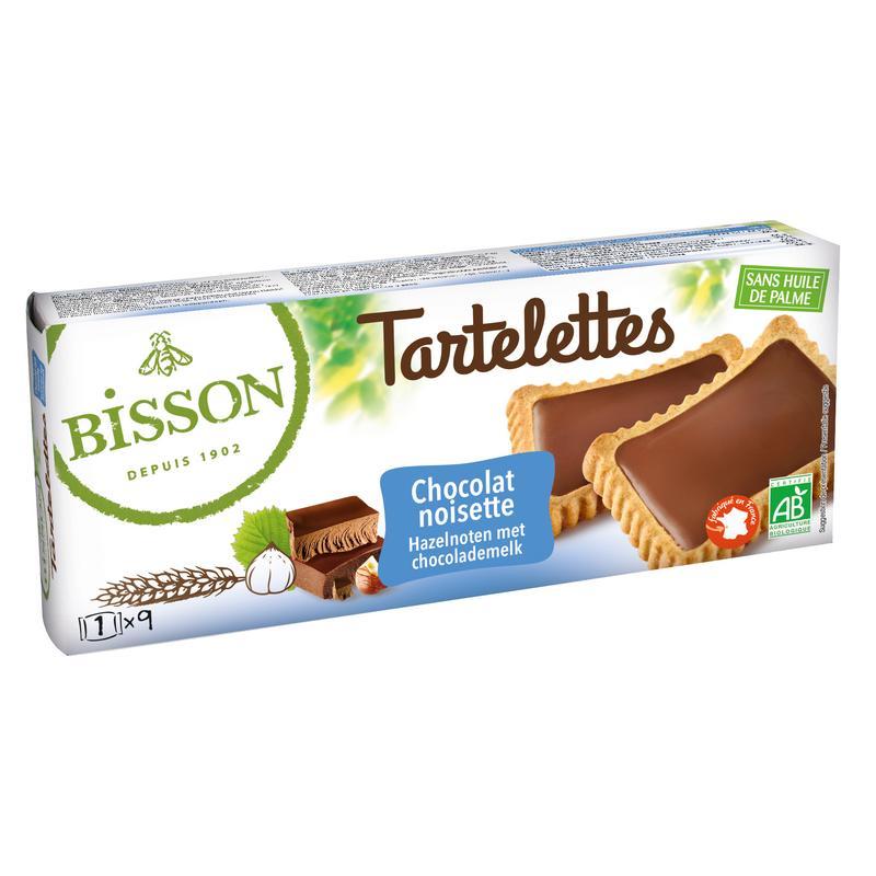 Tartelette chocolade hazelnoot bioKoek3380380087448