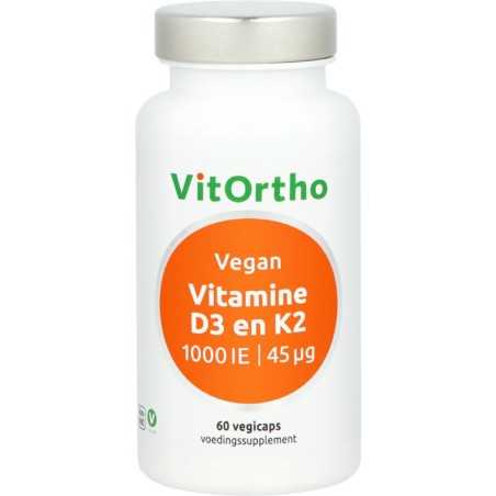 Vitamine D3 1000IE K2 45mcg veganOverig vitaminen/mineralen8717056141329