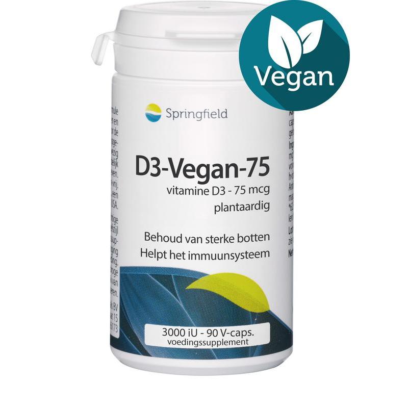 D3-Vegan-75 vitamine D3 75 mcgVitamine enkel8715216240288