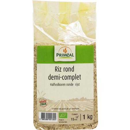 Halfvolkoren ronde rijst bioVoeding3380390001304