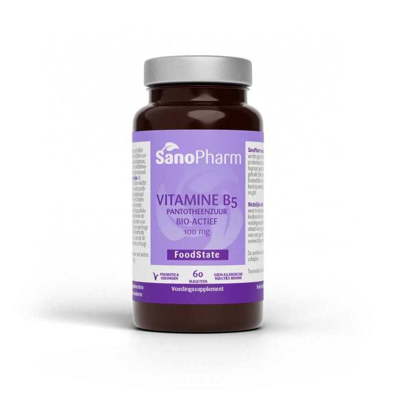 Vitamine B5 pantotheenzuur 100mgOverig vitaminen/mineralen8718347170059