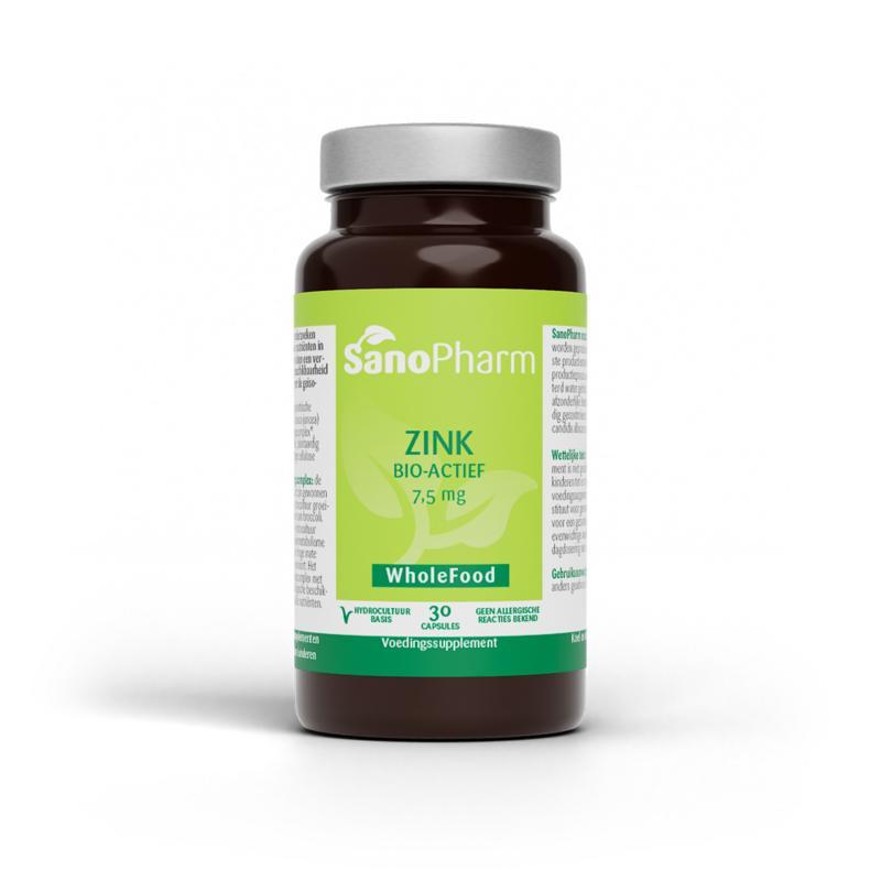 Zink 7.5mg wholefoodMineralen enkel8718347170424