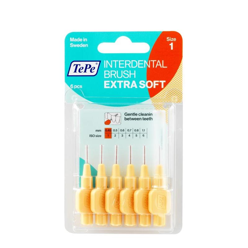 Interdentale rager extra soft licht oranje maat 1Mondhygiëne7317400013114