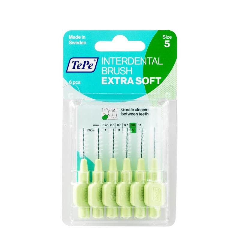 Interdentale rager extra soft licht groen maat 5Mondhygiëne7317400013237