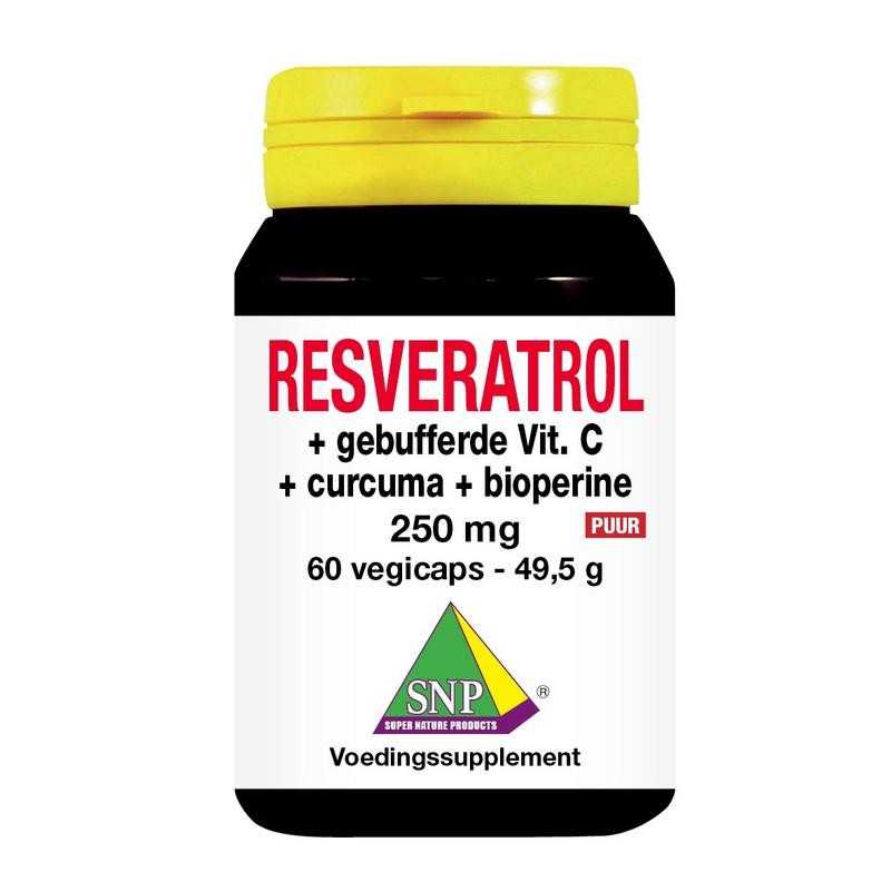 Resveratrol curcuma gebufferd vit C bioperine puurFytotherapie8718591426490