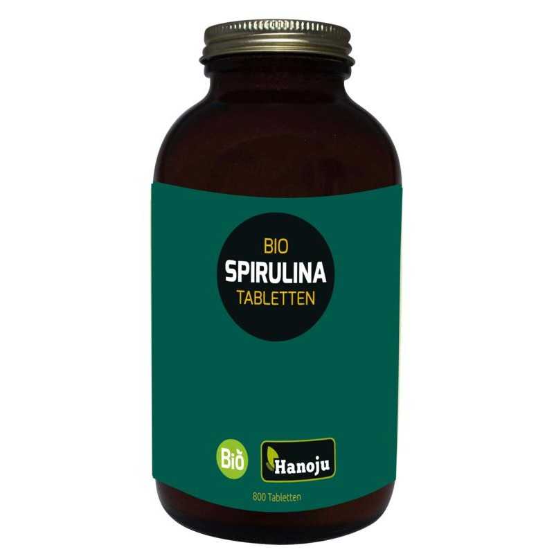 Spirulina 400mg glas flacon bioOverig gezondheidsproducten8718164780967