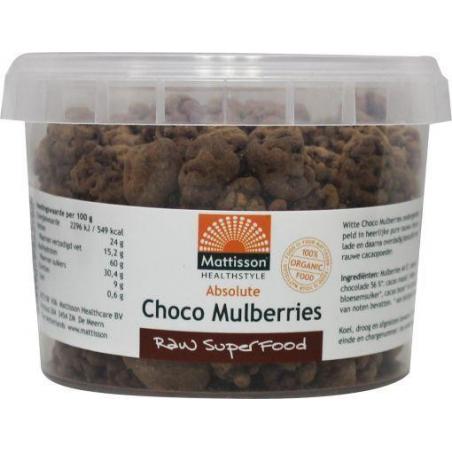 Absolute raw choco mulberries bioOverig gezondheidsproducten8717677960705